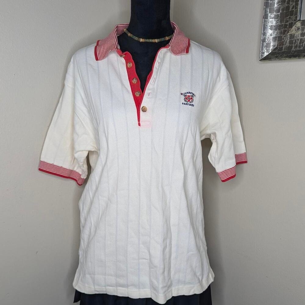 Dynasty white polo shirt Large